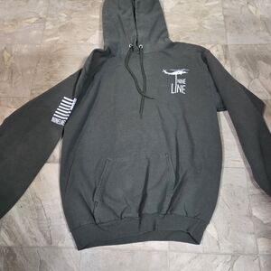 Nine Line Apparel Men's Hooded Sweatshirt in Olive Green